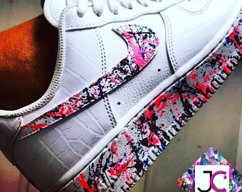 nike paint splatter trainers