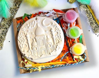 Eid Mubarak Kids Craft Kit | Paint Your Own Mosque Decoration