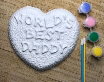 Paint Your Own Dad Plaque | Father's Day Craft Gift