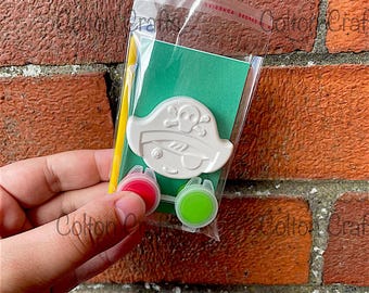 Pirate Theme Paint Kit: Kids Birthday Party Favors