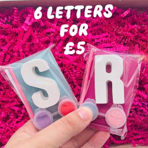 Paint your own Letter|  Initial Birthday Party Favours for Kids|Kids Birthday Party|Party Bag Fillers|Paint Kits| End of Year Gifts for Kids