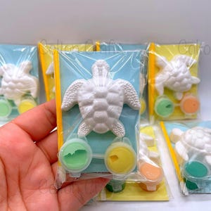 Paint Your Own Sea Turtle Kit: Plaster Craft, Ocean Party Favour
