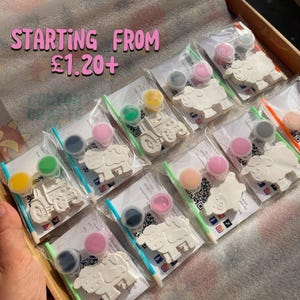 Paint Your Own Farm Animal Party Favor Bag: Kids Birthday Gift