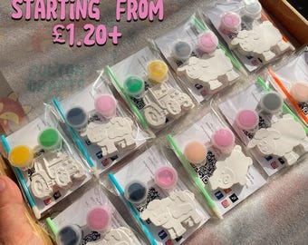 Paint Your Own Farm Animal Party Favor Bag: Kids Birthday Gift