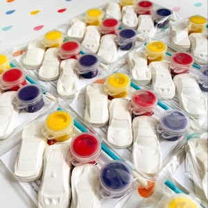 Car Themed Party Bags | Party Bag fillers | Transport | Race Car Gifts | Craft Kits for Kids | Paint Kits | Vehicle Party Bags