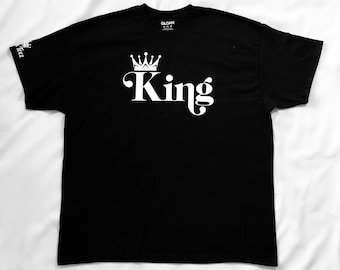 King shirt,king shirt for men,black king, crowned king t shirt, black shirt, black t-shirt, black men’s shirt, empowerment t shirt, king
