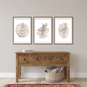Boho Abstract Art, PRINTABLES Set of 3, Living Room Office Bedroom  Decor, Digital DOWNLOAD Print Jpgs