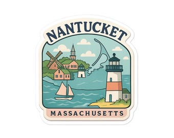 Nantucket Coastal Sticker