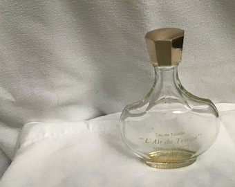 Vintage 1960s Nina Ricci L'Air Du Temps 0.85 Oz French Perfume Bottle