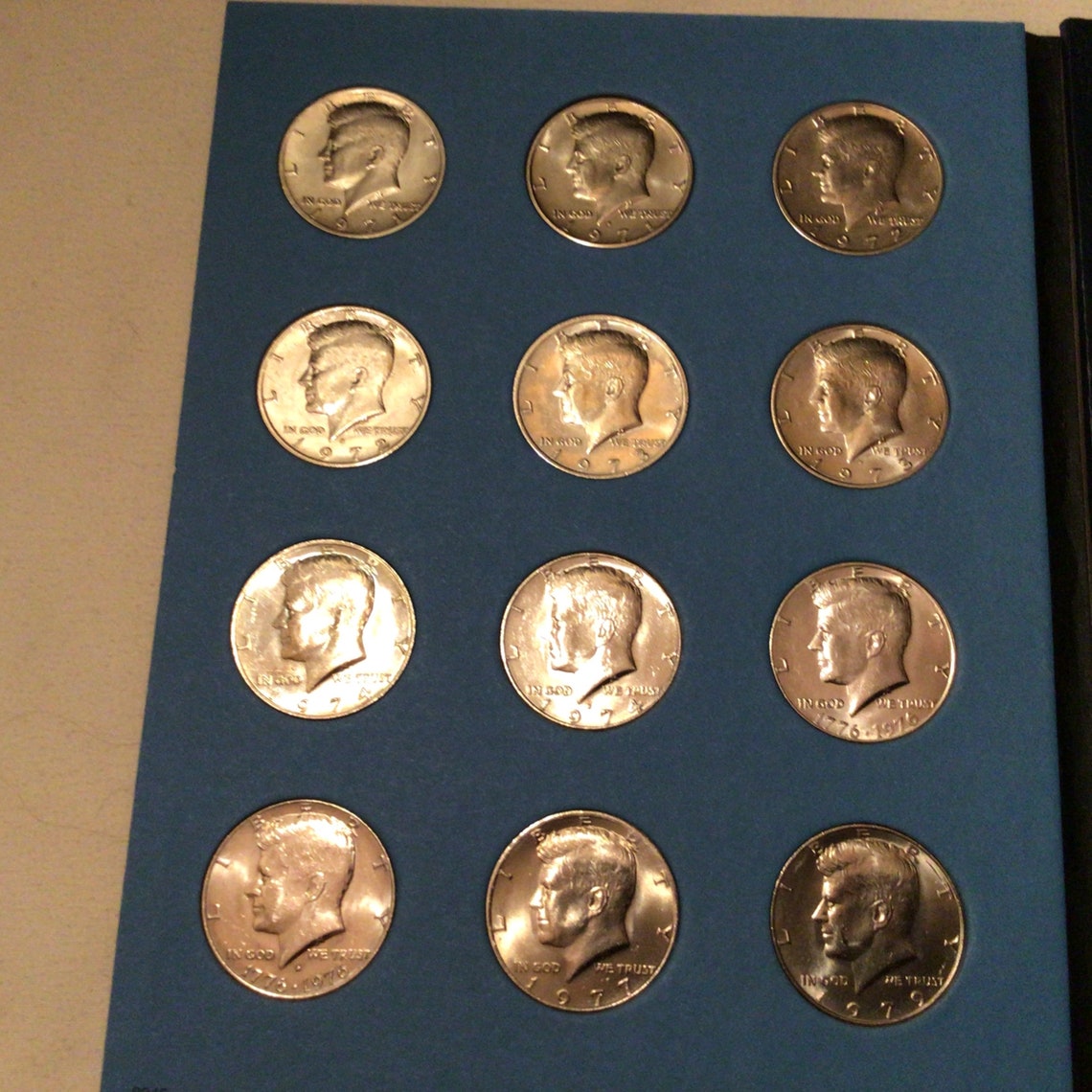Very Rare Kennedy Half Dollar Coin Book Phila Mint Denver Etsy