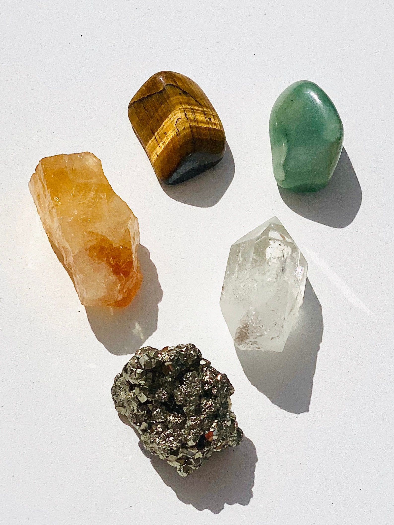 Money Crystal Set for Wealth and Financial Prosperity Etsy