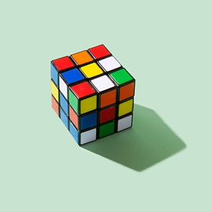 Rubik&#39;s Cube Photographic print, Childhood Stories, Vintage decor, Nostalgia, Retro toys, Retro prints, Children&#39;s decor