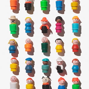 Little People Photographic print, Childhood Stories, Vintage decor, Nostalgia, Retro toys, Retro prints, Children&#39;s decor