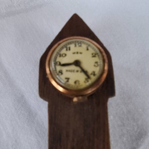 Miniature Grandfather Clock, Dollhouse 1:16, Hand Made of Wood