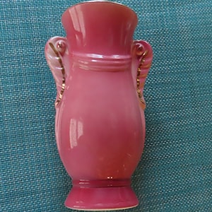 Pink Grecian Hollywood Regency Style Vase