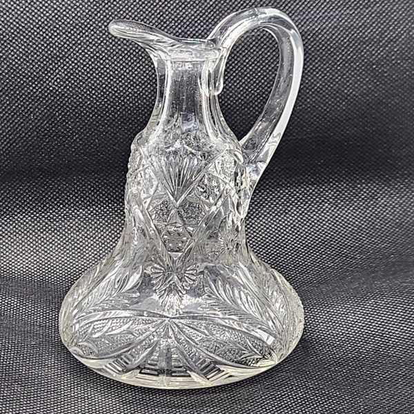 EAPG Cruet, Indiana Glass, "Gaelic" Pattern 1900s, Without Stopper