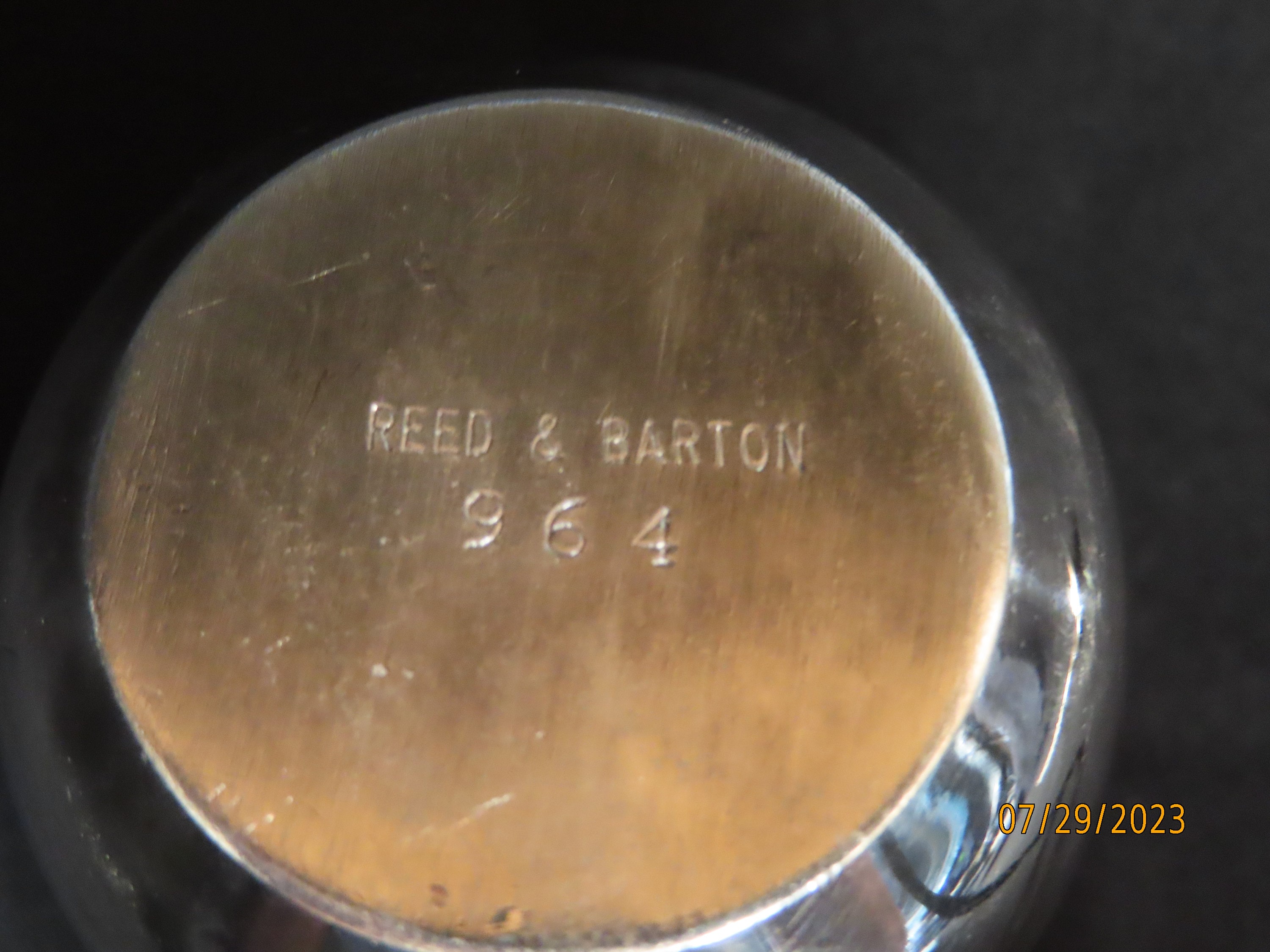 Mini Reed & Barton Mini Indv. Creamer, Shelf Sitter, Silverplate