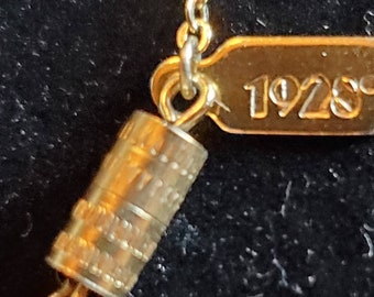 1928 Brand Jewelry Set, Necklace With Heart Pendant, Pierced