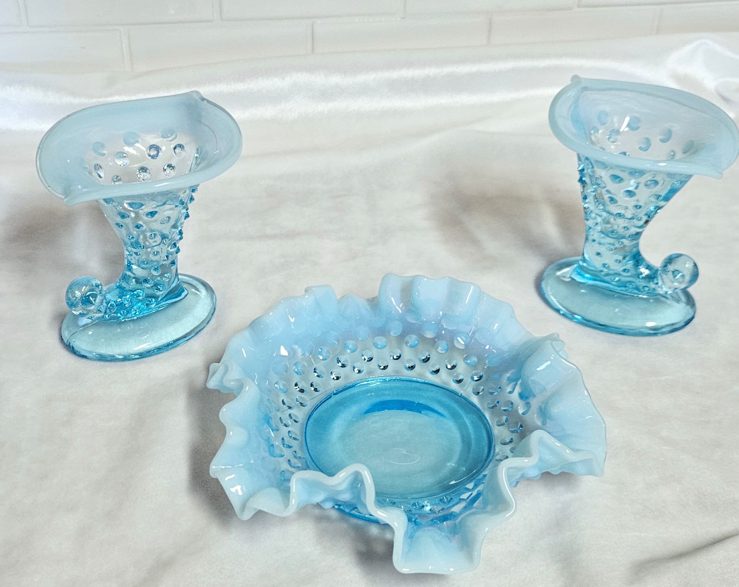 Fenton candlestick holders - Etsy 日本