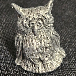 Miniature Michael Ricker Pewter Little Owl