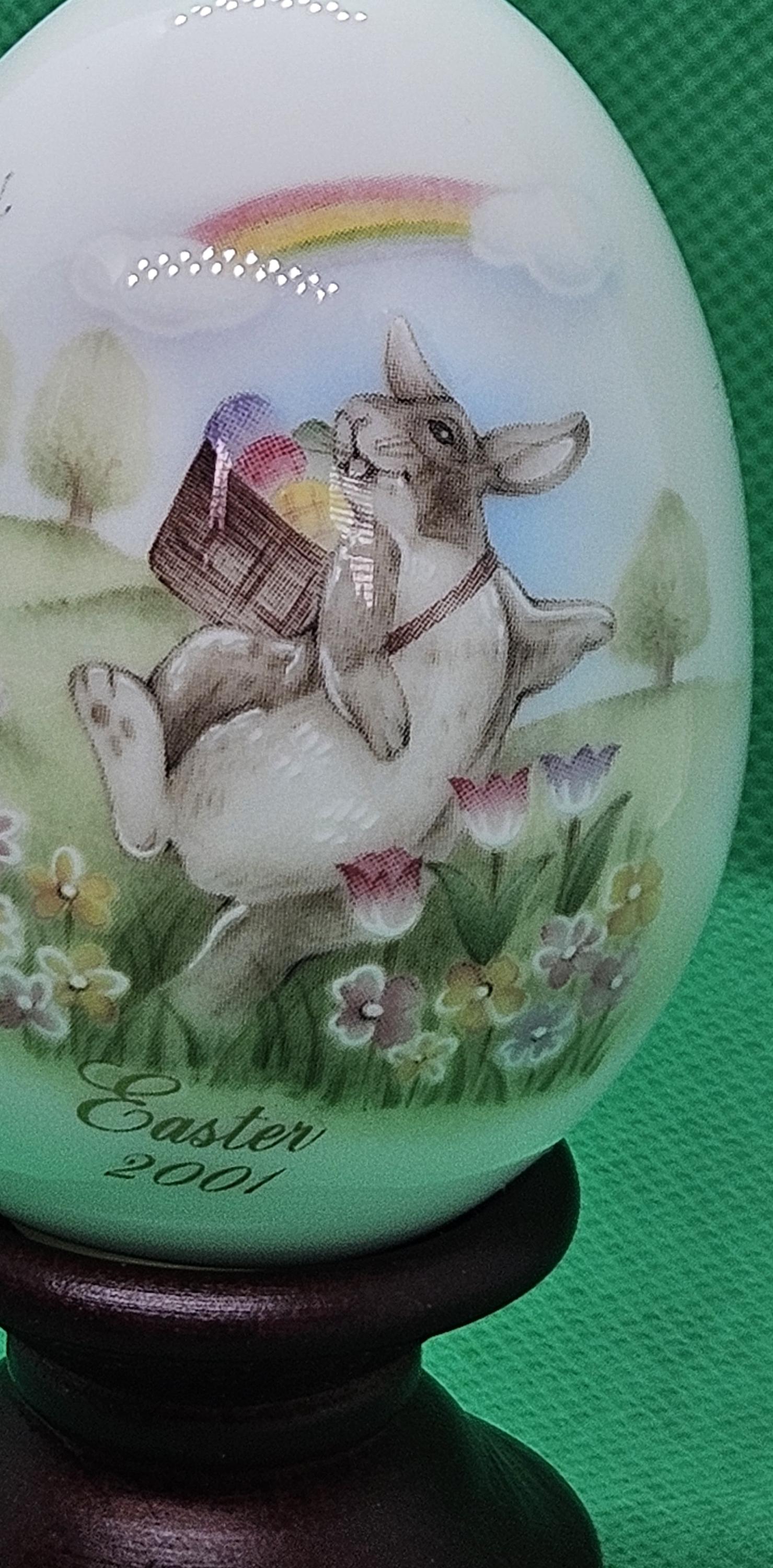 Noritake 2001 Easter Egg, Rabbit With Eggs, Display Stand & Box - Etsy