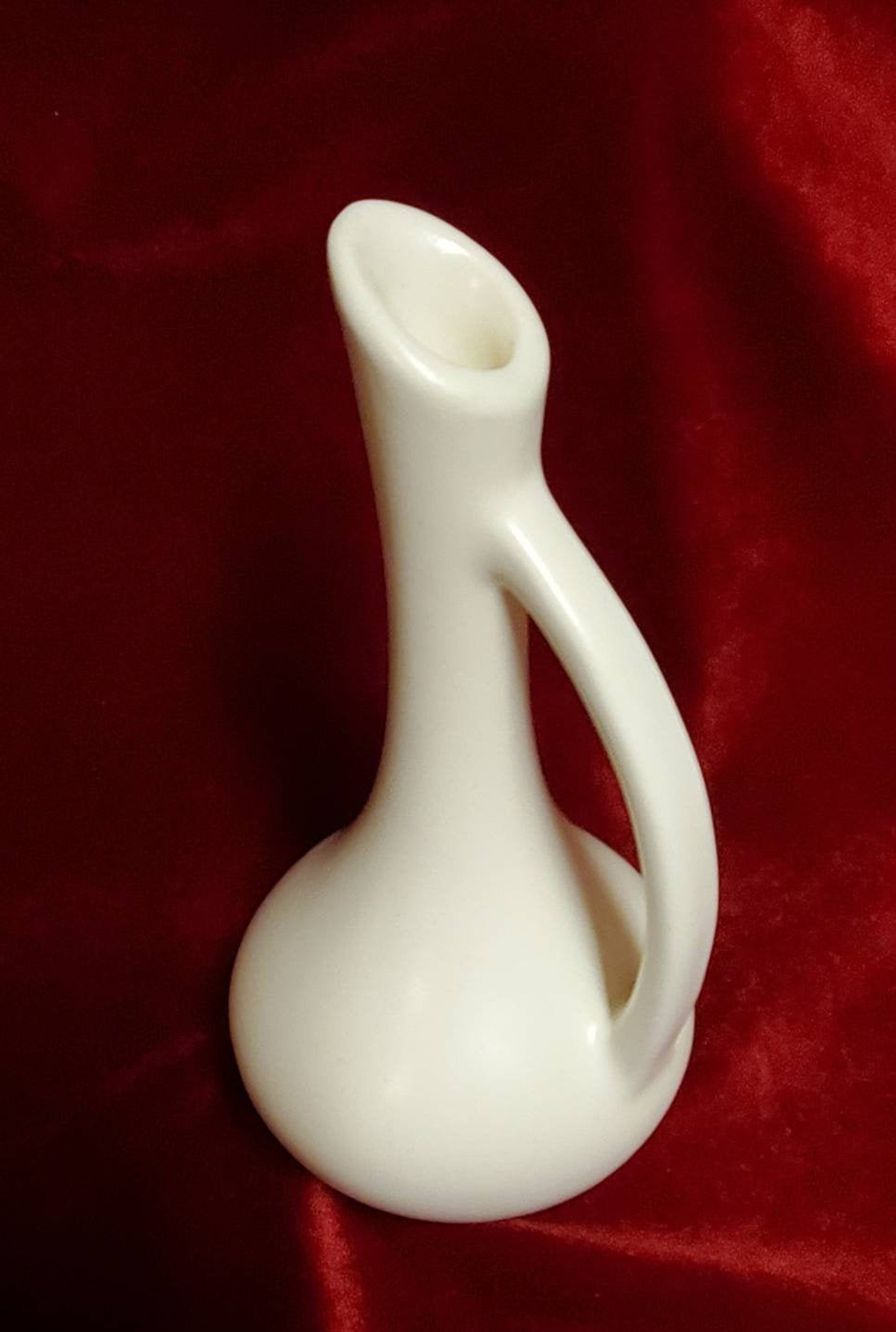 Vintage Royal Haeger Cream White Ewer Vase Pitcher in Matte Etsy