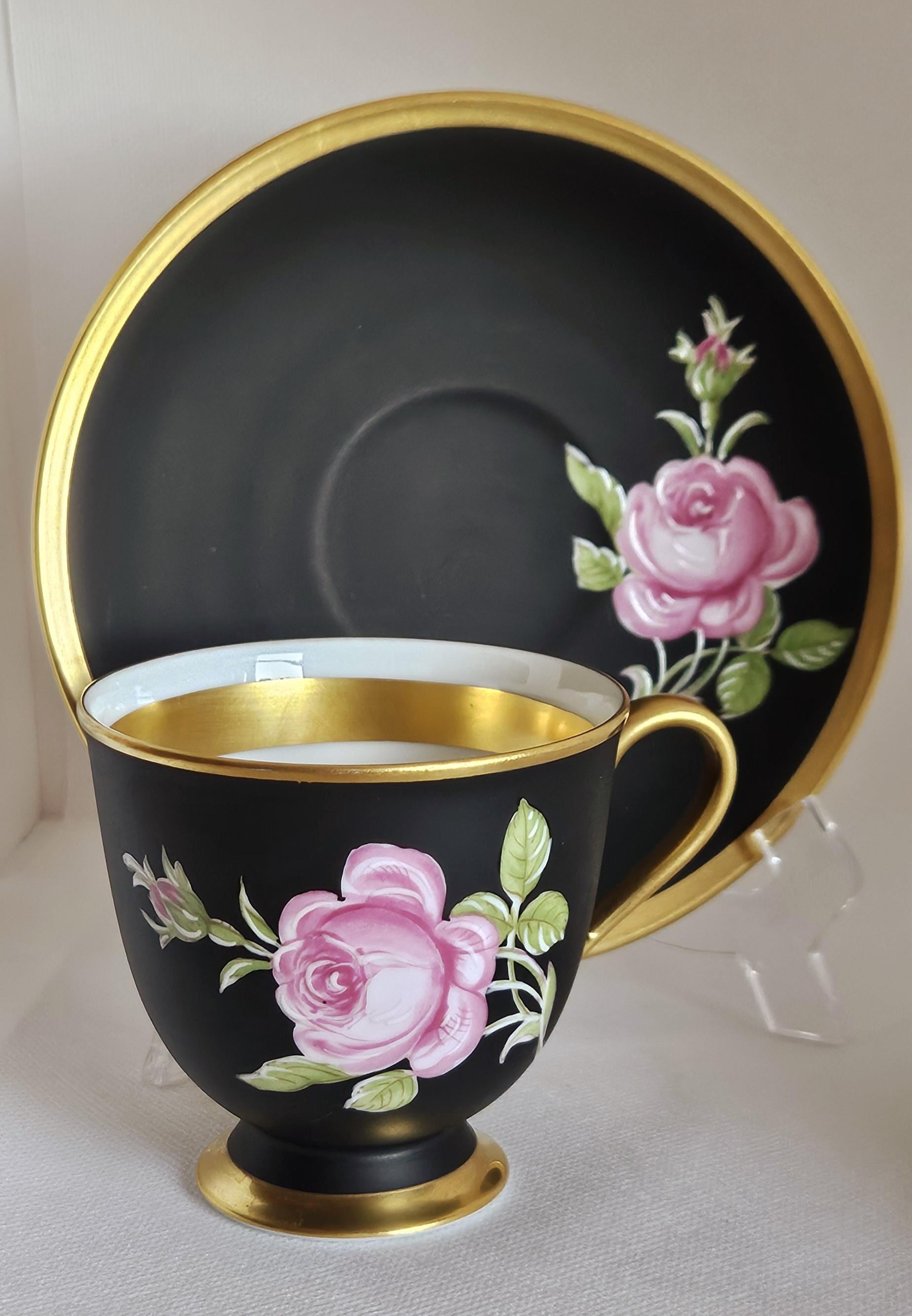 Black Beauty Turvel Hutschenreuther Bavaria, West Germany, Black