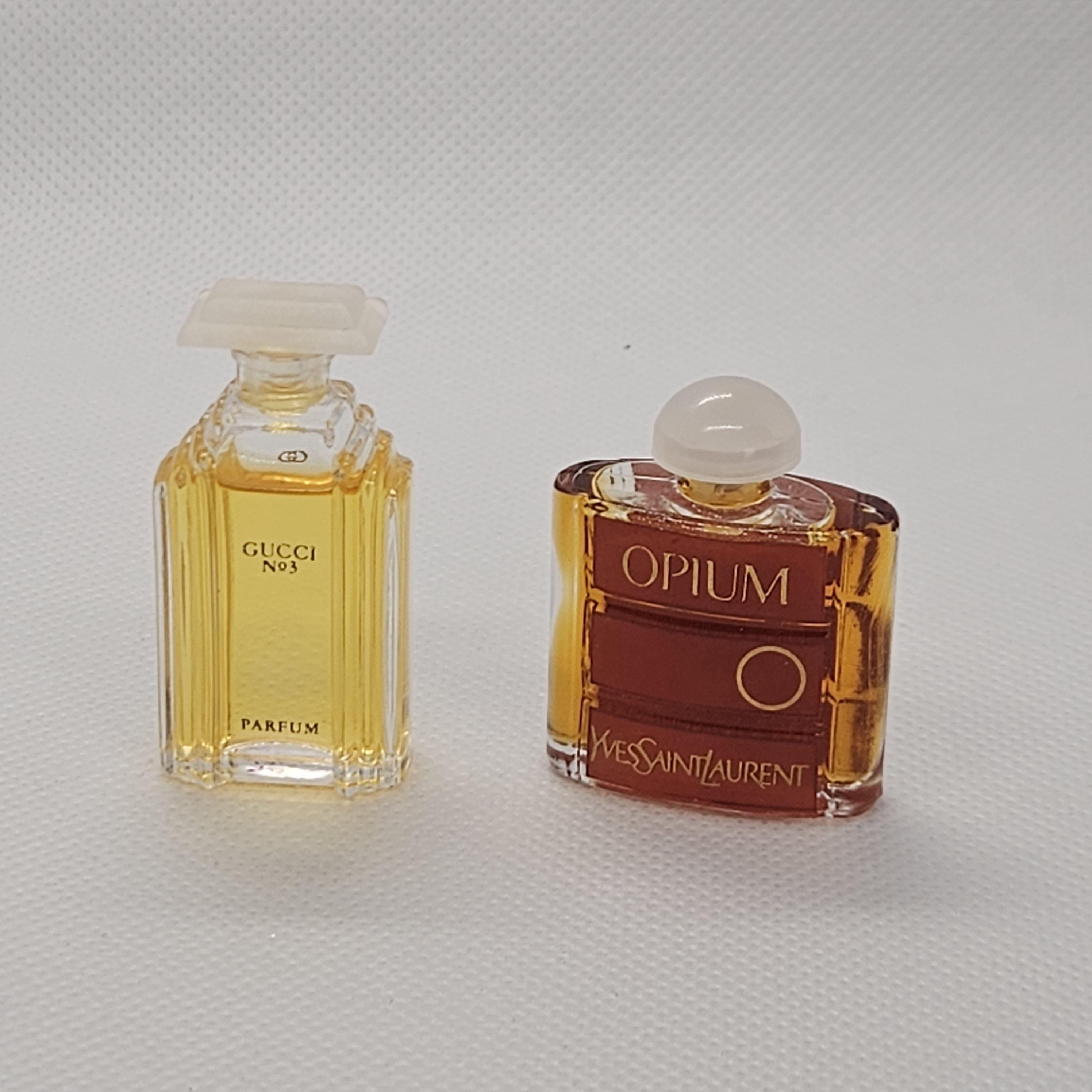 2 Mini Perfumes Opium Gucci No. 3 Yves Saint Laurent Gucci Etsy