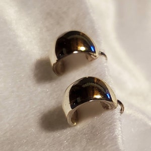NAPIER Silver Tone Small Hoop Earrings with Combination Clip and Screw on Fasteners