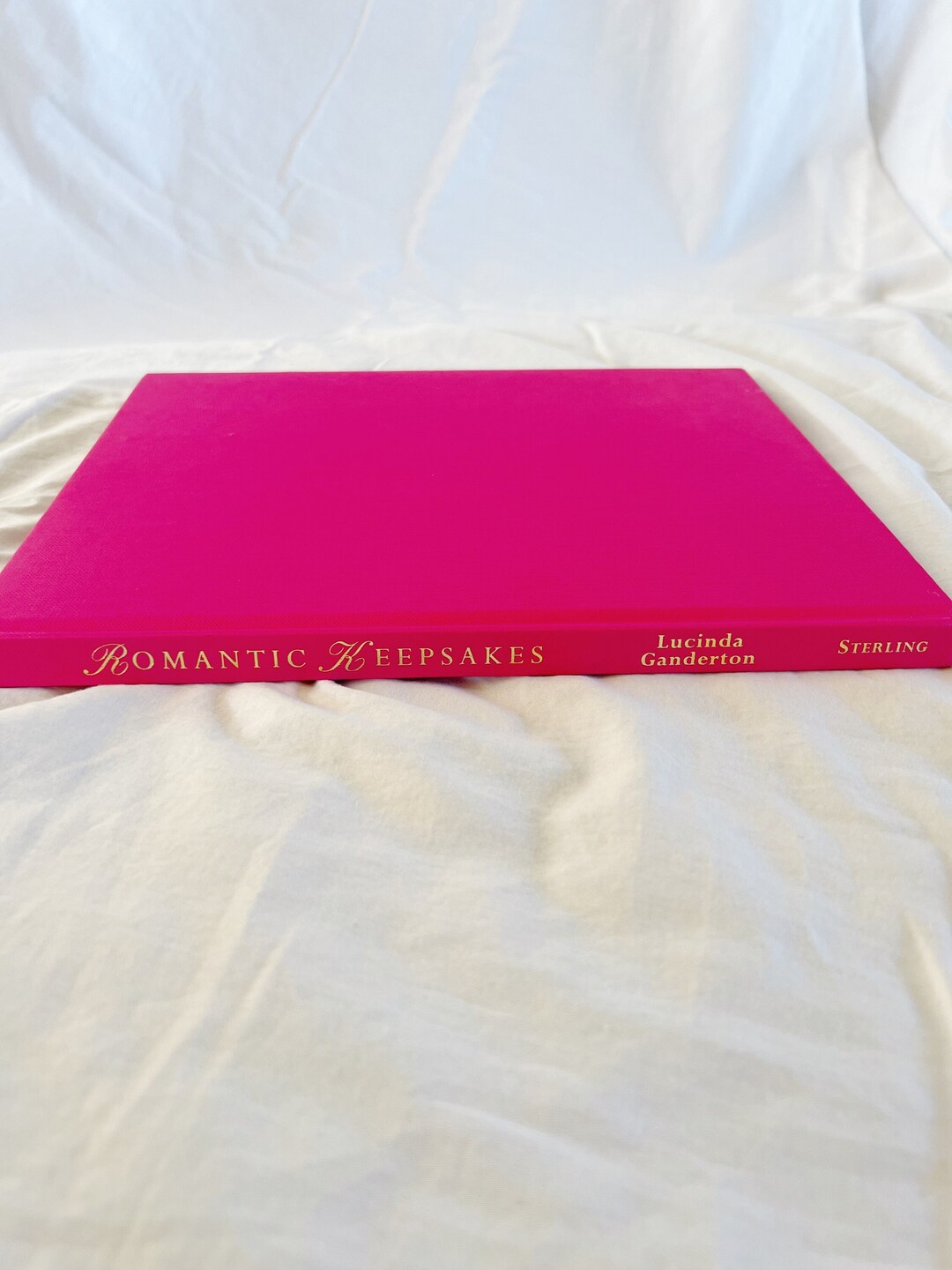 Large Hot Pink Coffee Table Book 'romantic Keepsakes' Etsy