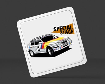 Special Stage Vauxhall Astra Square Drinks Coaster x1 - Birthday Occasion Presents Gifts Presents House Warming