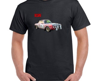 Rallying Is Life Lancia Fulvia T Shirt - Rallying T Shirt, Custom Printed T Shirt, Rallying Gift, Funny Gift, Birthday, Anniversary, Present