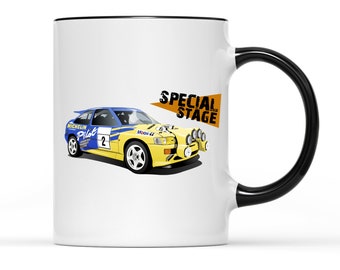 Special Stage Escort Cosworth Mug  - Custom Design Mug, Personalised Photo mug, Rally mug, Logo Mug, Funny gift, Birthday, Anniversary