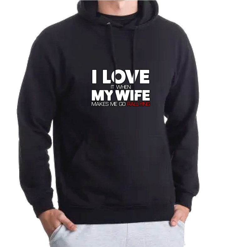 I Love My Wife Hoody Valentines Day Occasion Gift Present image 1