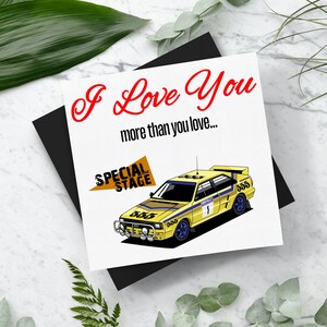 Eu te amo mais do que... Cartão de dia dos namorados Quattro de fase especial com envelope. Cartão Quadrado (148mm x 148mm) Cartões de Dia dos Namorados Presentes