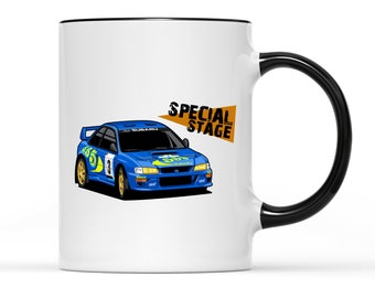 Special Stage Subaru WRC 2 Mug - Custom Design Mug, Personalised Photo mug, Rally mug, Logo Mug, Funny gift, Birthday, Anniversary