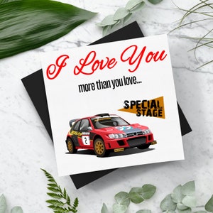 Te amo más que... Tarjeta de San Valentín de Andy Burton de etapa especial con sobre. Tarjeta cuadrada (148 mm x 148 mm) Tarjetas de San Valentín Regalos