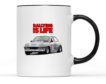 Rallying Is Life Vauxhall Chevette HSR Mug - Custom Design Mug, Personalised Photo mug, Rally mug, Logo Mug, Funny gift, Birthday,