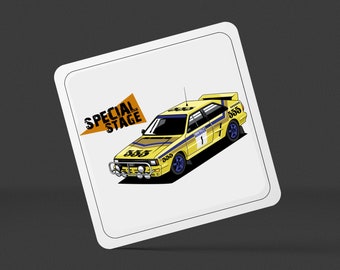 Special Stage Quattro Square Drinks Coaster x1 - Birthday Occasion Presents Gifts Presents House Warming