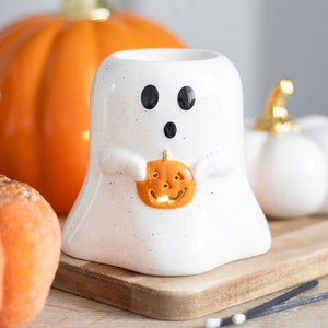 Brûleur à huile Spooky Ghost & Pumpkin