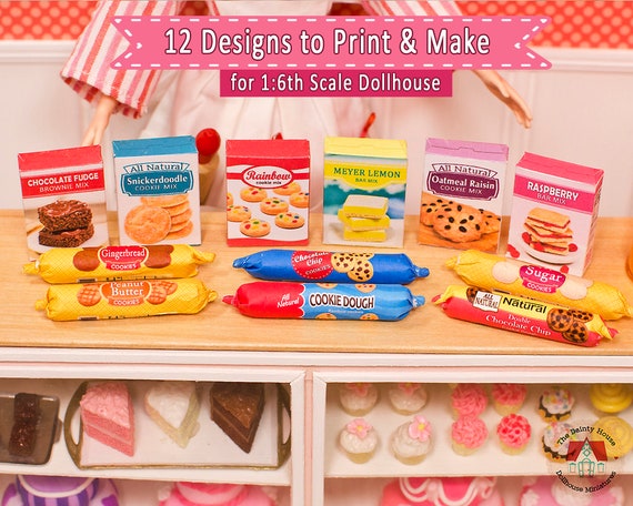 Details about   Miniature Kitchen Food Package Of Cookies for Barbie Doll 1:6 