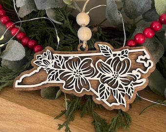 North Carolina dogwood  ornament / Christmas decor