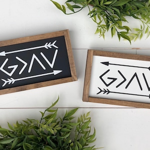 God is greater than the highs and lows wooden sign / gallery wall decor / nursery decor / modern farmhouse decor /kids bedroom decor