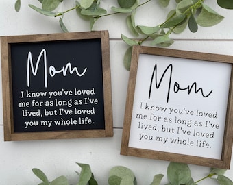 Mom wooden sign / Mothers day gift