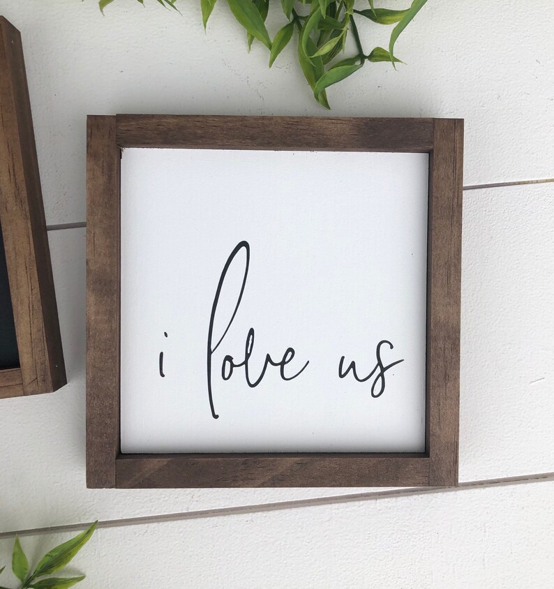 I Love Us Sign / Wooden Sign | Etsy