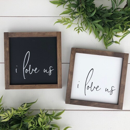 I Love Us Sign / Wooden Sign - Etsy