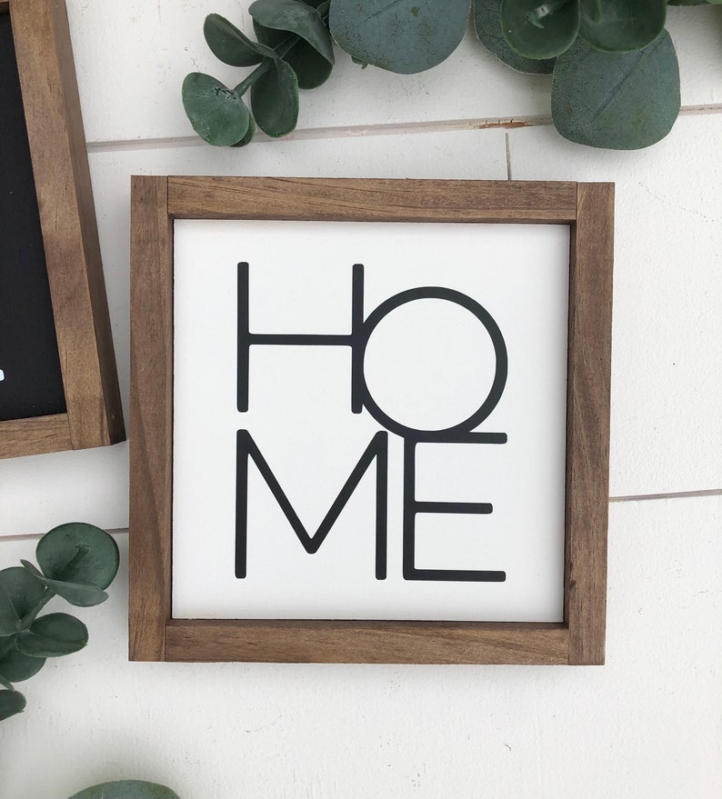 Home Wooden Sign / Modern Home Sign/ Tiered Tray Sign / Entryway Sign ...