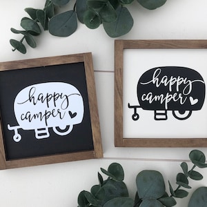 Happy camper sign / camping decor