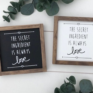 El ingrediente secreto es siempre el signo de amor / Signo de cocina