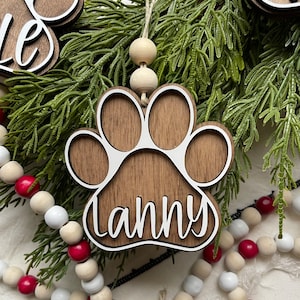 Dog / Cat personalized christmas ornament / Stocking tag / dog stocking tag / cat stocking tag / christmas decor